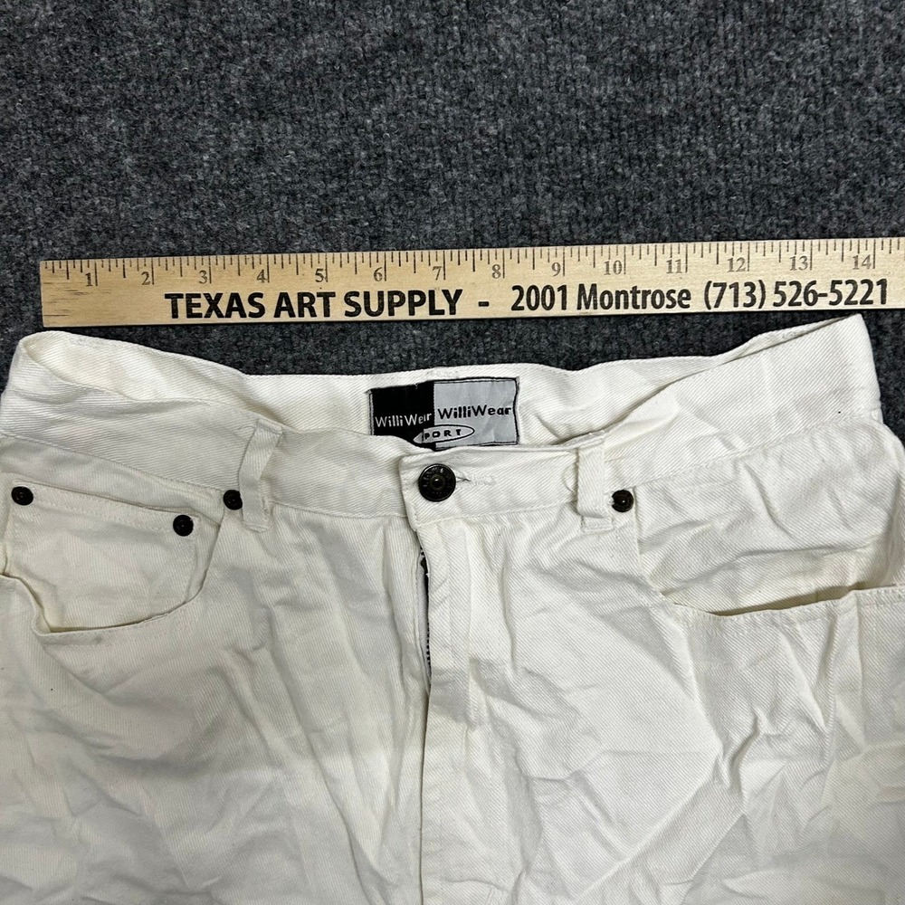 Williwear Shorts Womens Size 14 White Denim High … - image 2